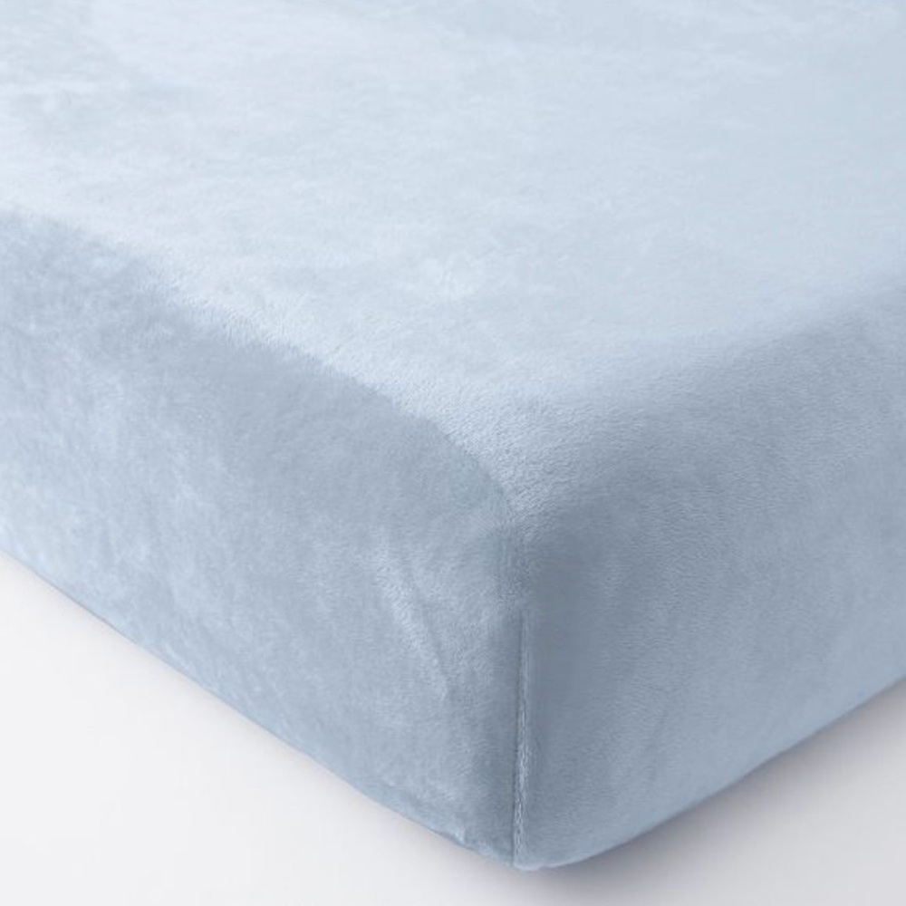 Pottery Barn Kids Luxe Chamois Changing Pad – Light Blue – EUC